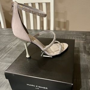 Marc Fisher Carita Ankle Strap Heeled Sandals